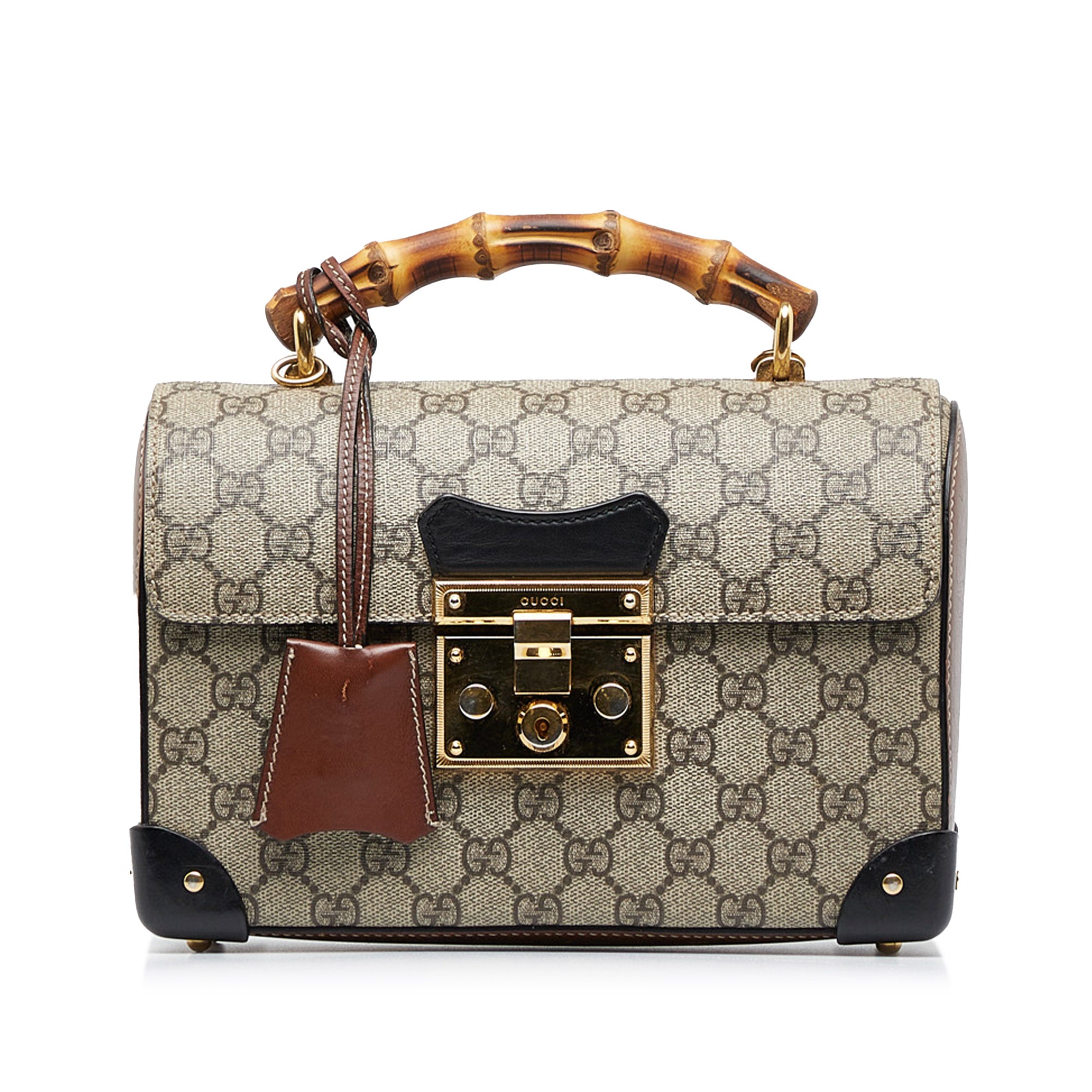 Gucci GG Supreme Small Padlock Handle Bag