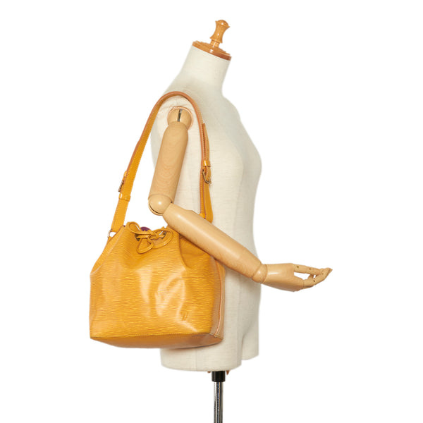 Louis Vuitton Petit Noe NM Monogram Shoulder Bag Brown