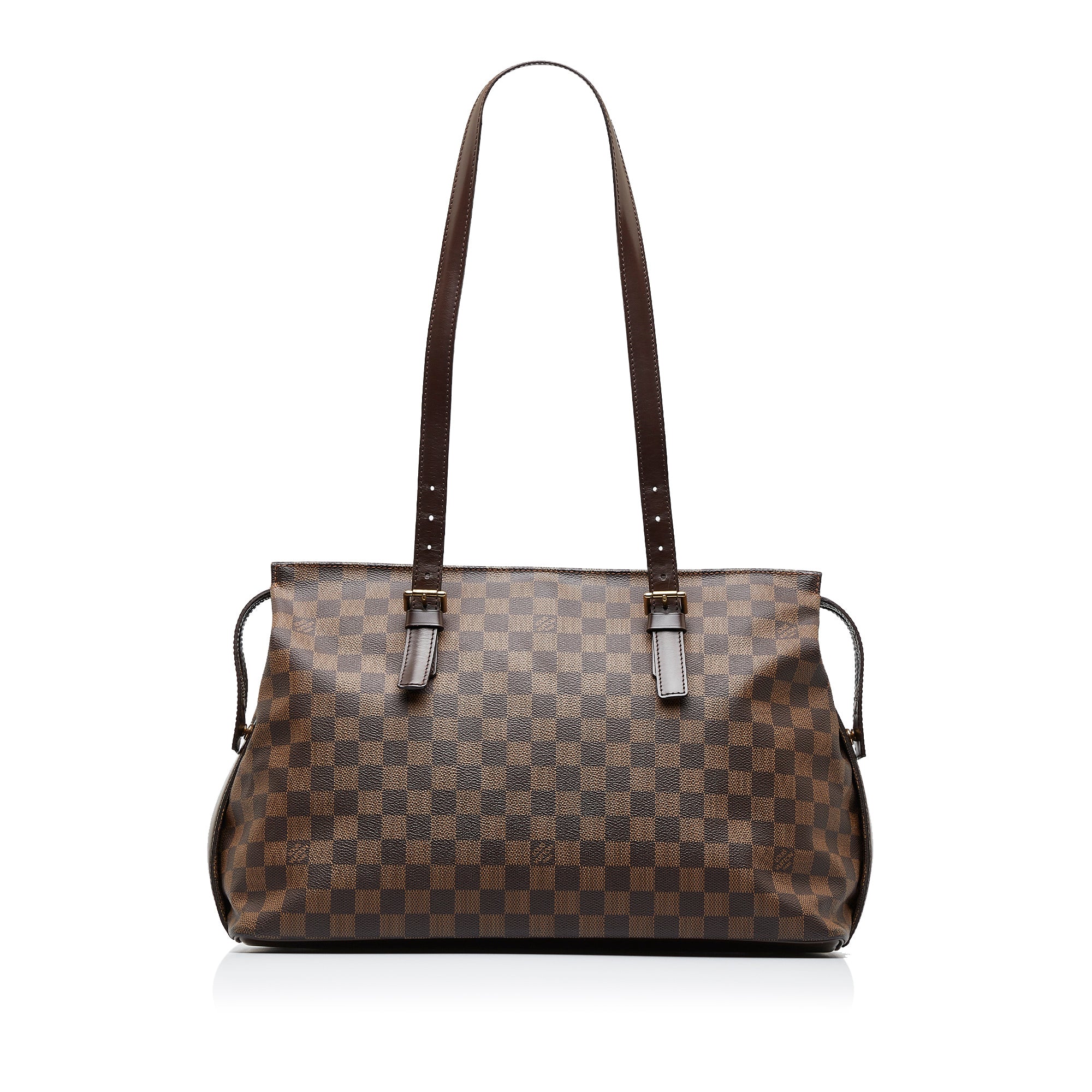 Brown Louis Vuitton Damier Ebene Chelsea Shoulder Bag – Designer