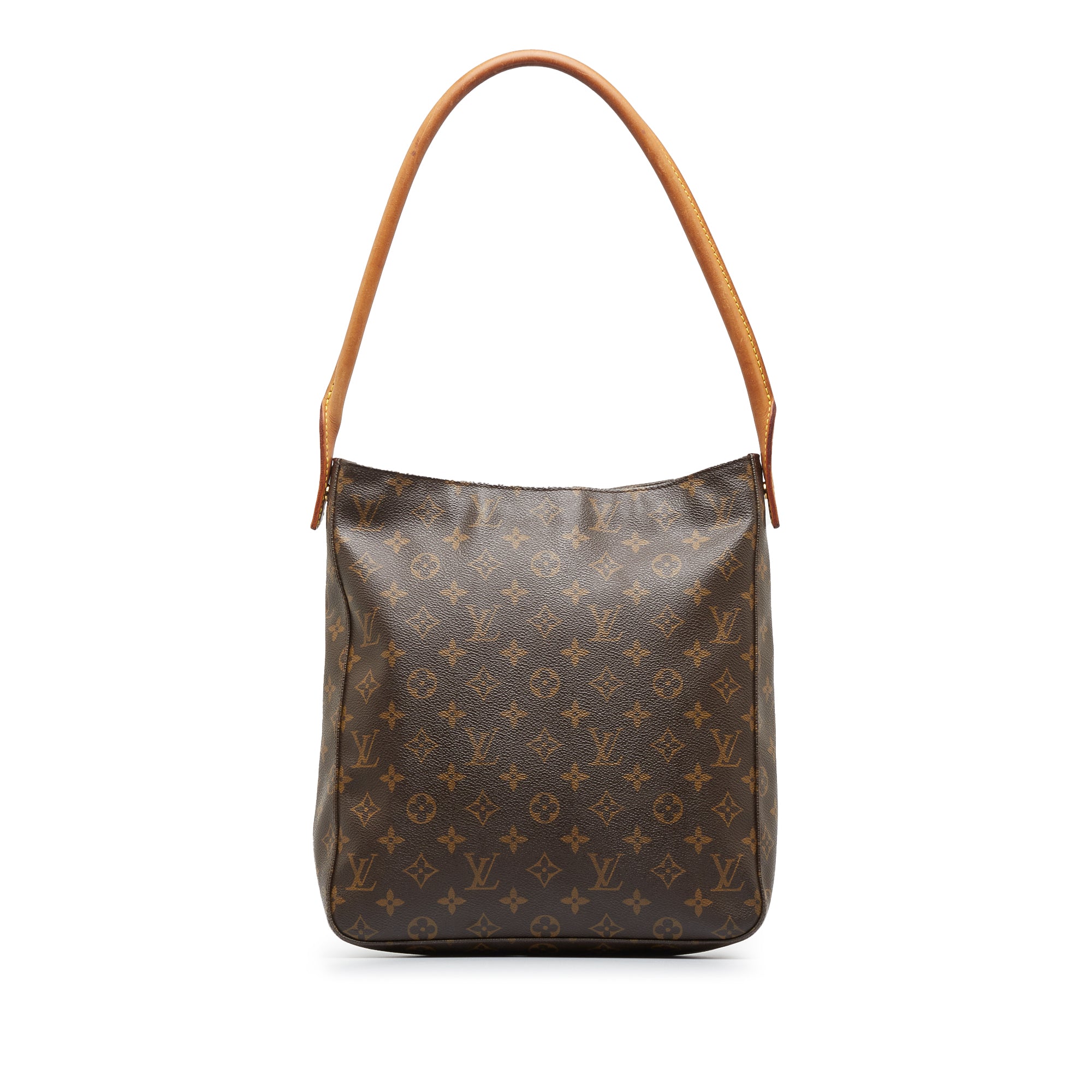 Pre-owned Louis Vuitton Looping Brown Canvas Shoulder Bag