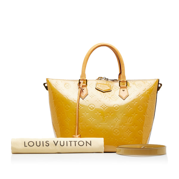 Louis Vuitton Yellow Monogram Vernis Alma mm