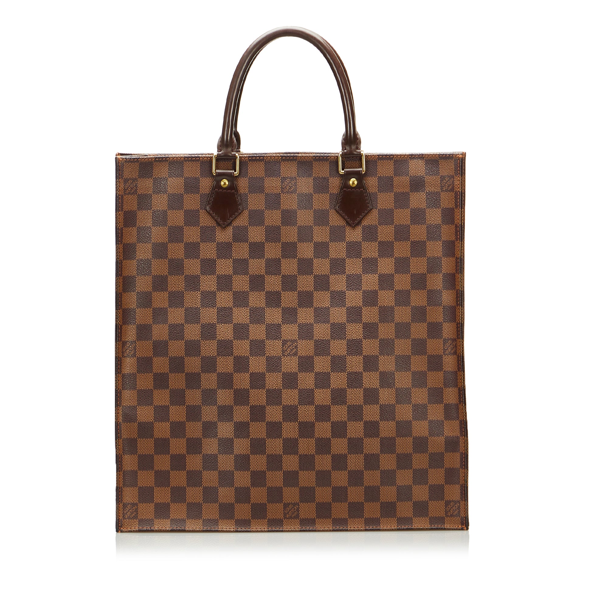 Brown Louis Vuitton Damier Ebene Sac Plat Tote Bag, for Louis Vuitton  Store Opening at Paris Fashion Week