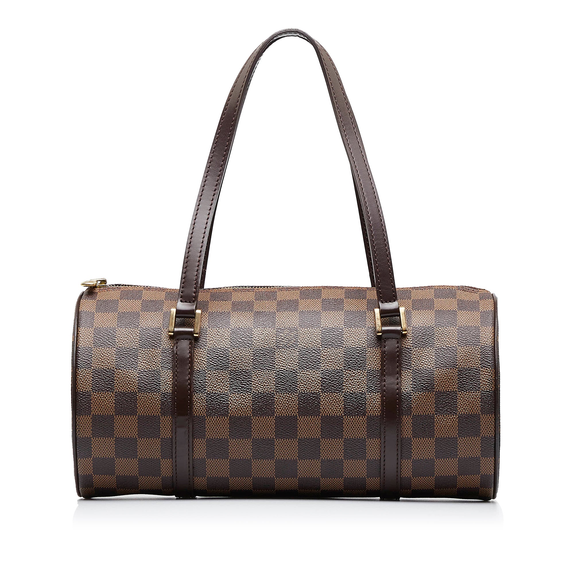 Louis+Vuitton+Papillon+Shoulder+Bag+Brown+Leather for sale online