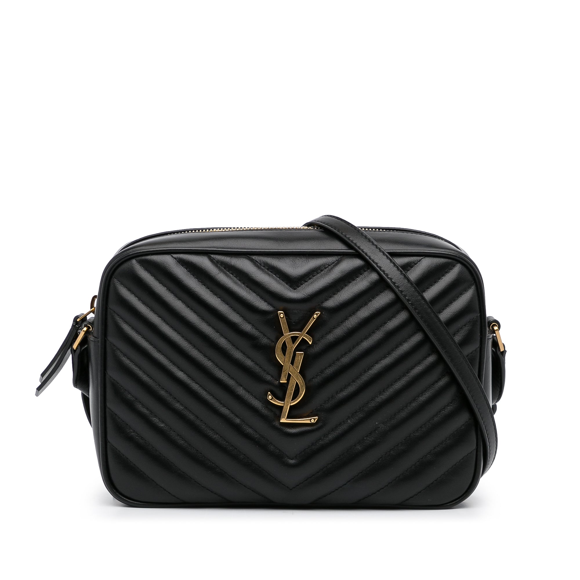 Shop Saint Laurent Lou Camera Bag In Quilted Leather
