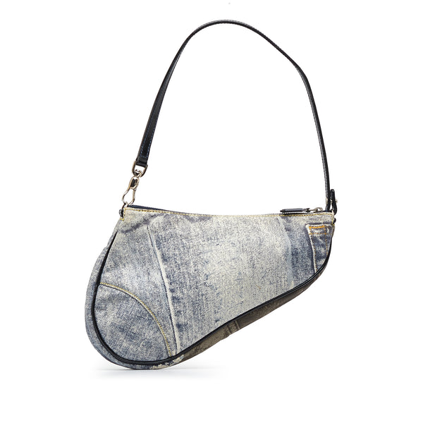 DIOR Vintage Saddle bag Blue Denim