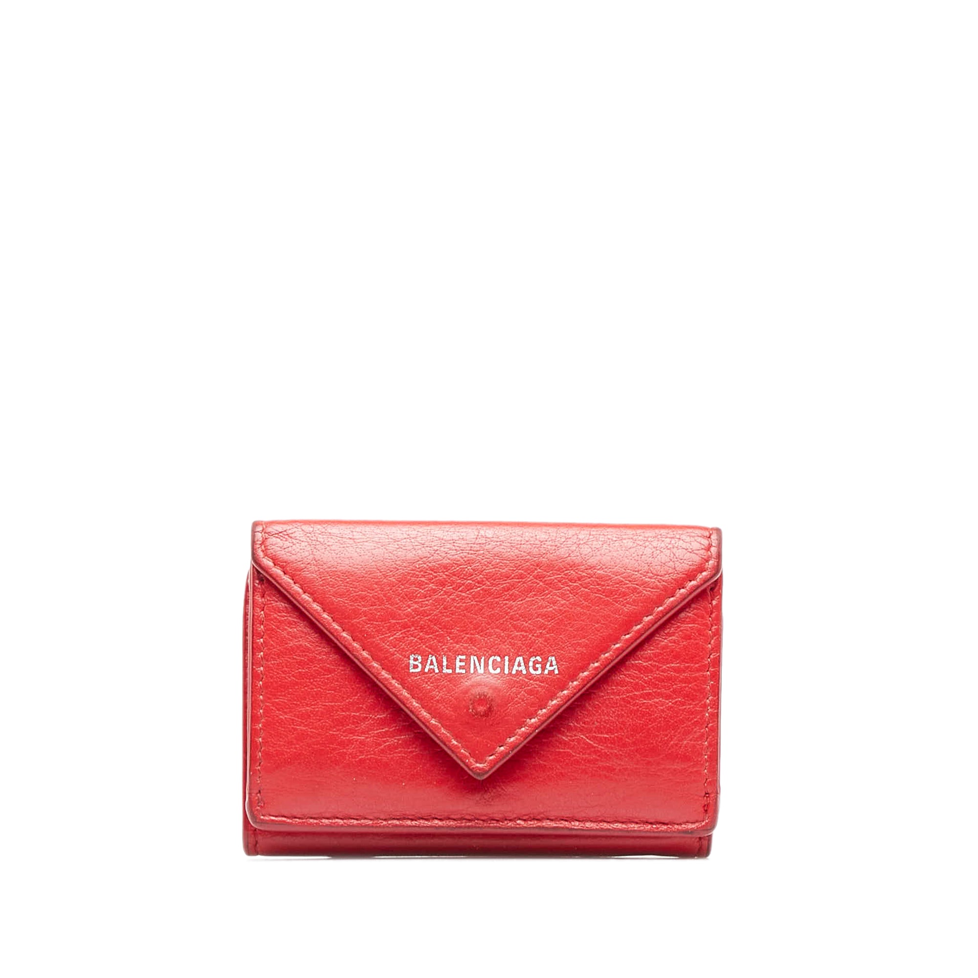 YSL Red Bifold Vintage Long Wallet