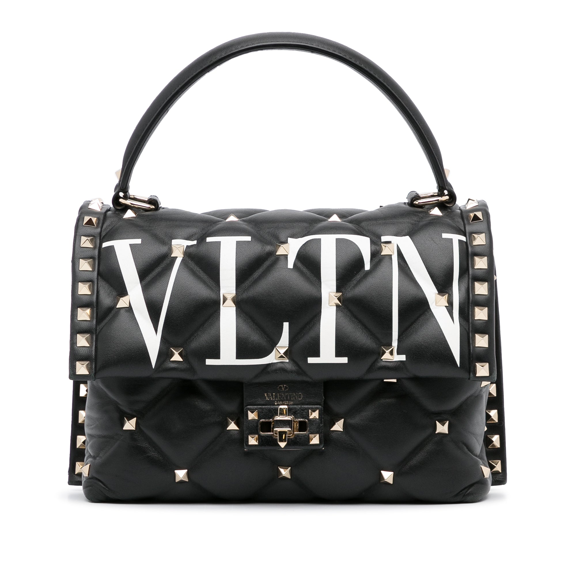 Black Valentino VLTN Candystud Satchel Designer Revival