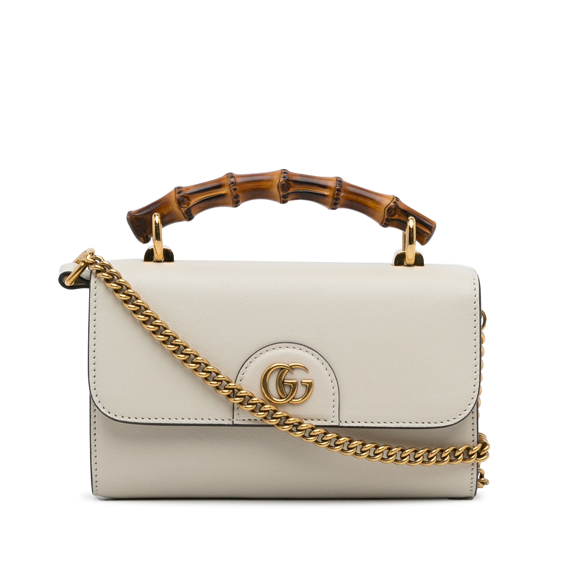 Gucci Bamboo Top Handle Bag, Vintage Mini Diana Flap Crossbody Bag