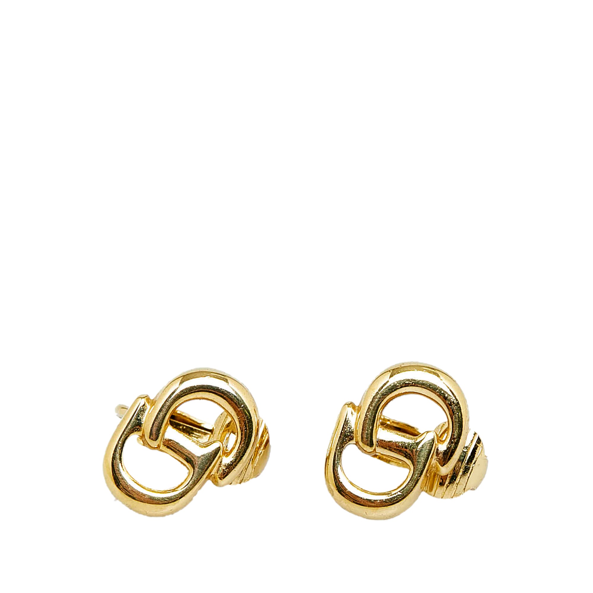 Louis Vuitton Clover Earrings - Gold-Tone Metal Hoop, Earrings