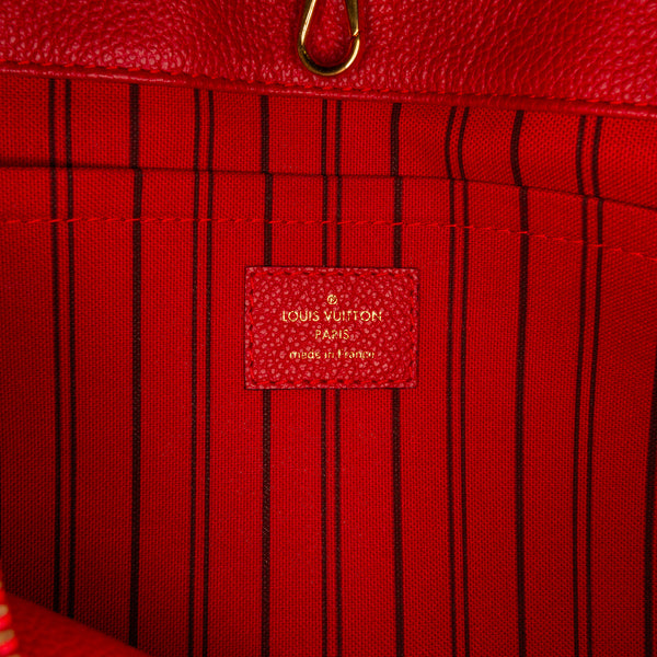 RvceShops Revival, Red Louis Vuitton Monogram Empreinte Montaigne MM  Satchel