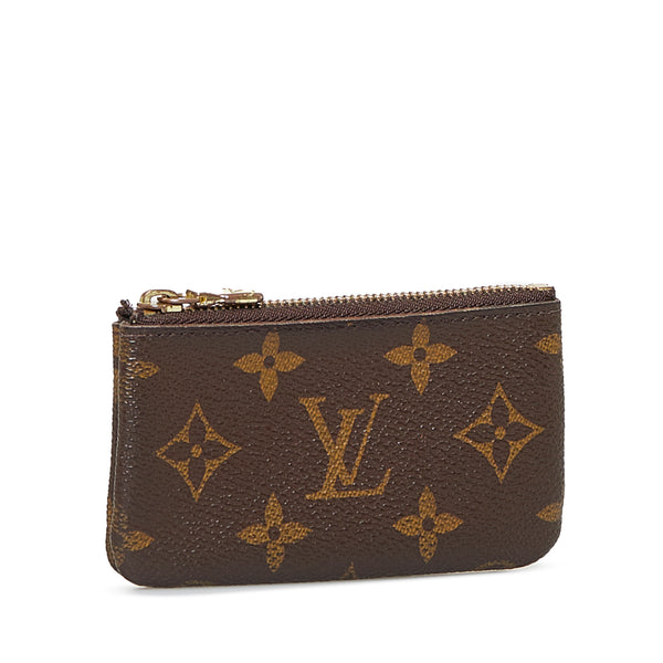  Louis Vuitton Women's Pre-Loved Pochette Cles, Monogram, Brown,  One Size : Clothing, Shoes & Jewelry