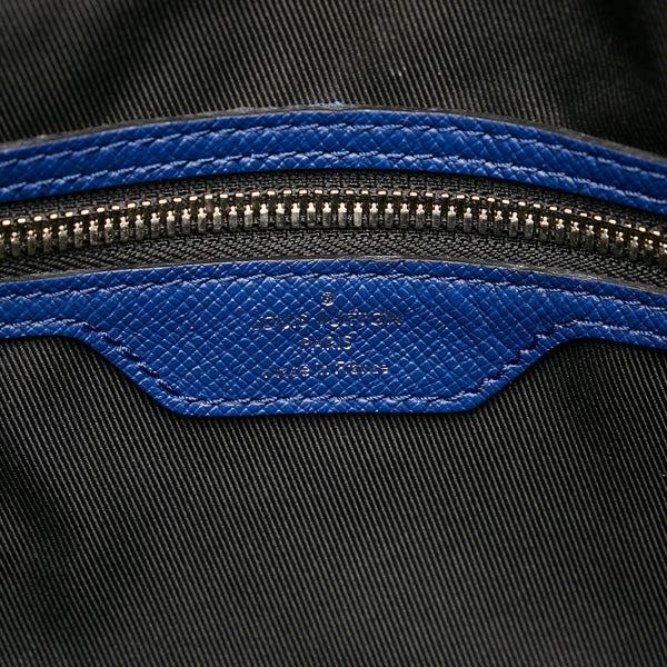 Blue Louis Vuitton Taigarama Monogram Cobalt Keepall Bandouliere