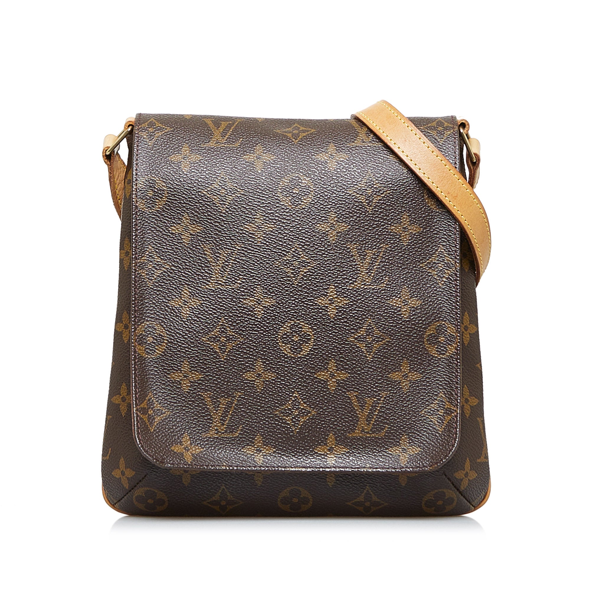 Brown Louis Vuitton Monogram Musette Perforated Shoulder Bag