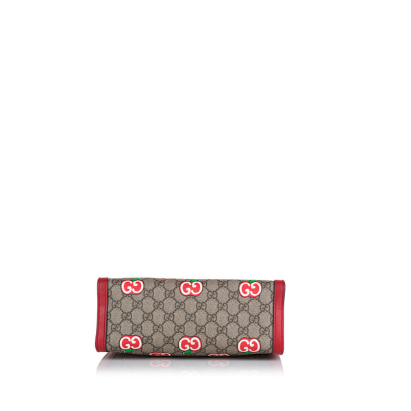 RvceShops Revival  Brown Gucci GG Supreme Padlock Wallet On Chain