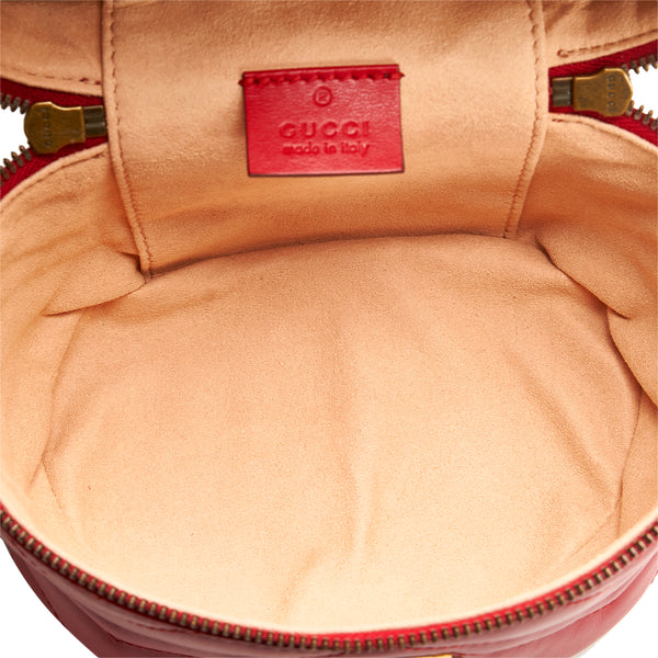 Red Gucci GG Marmont Round Backpack, RvceShops Revival