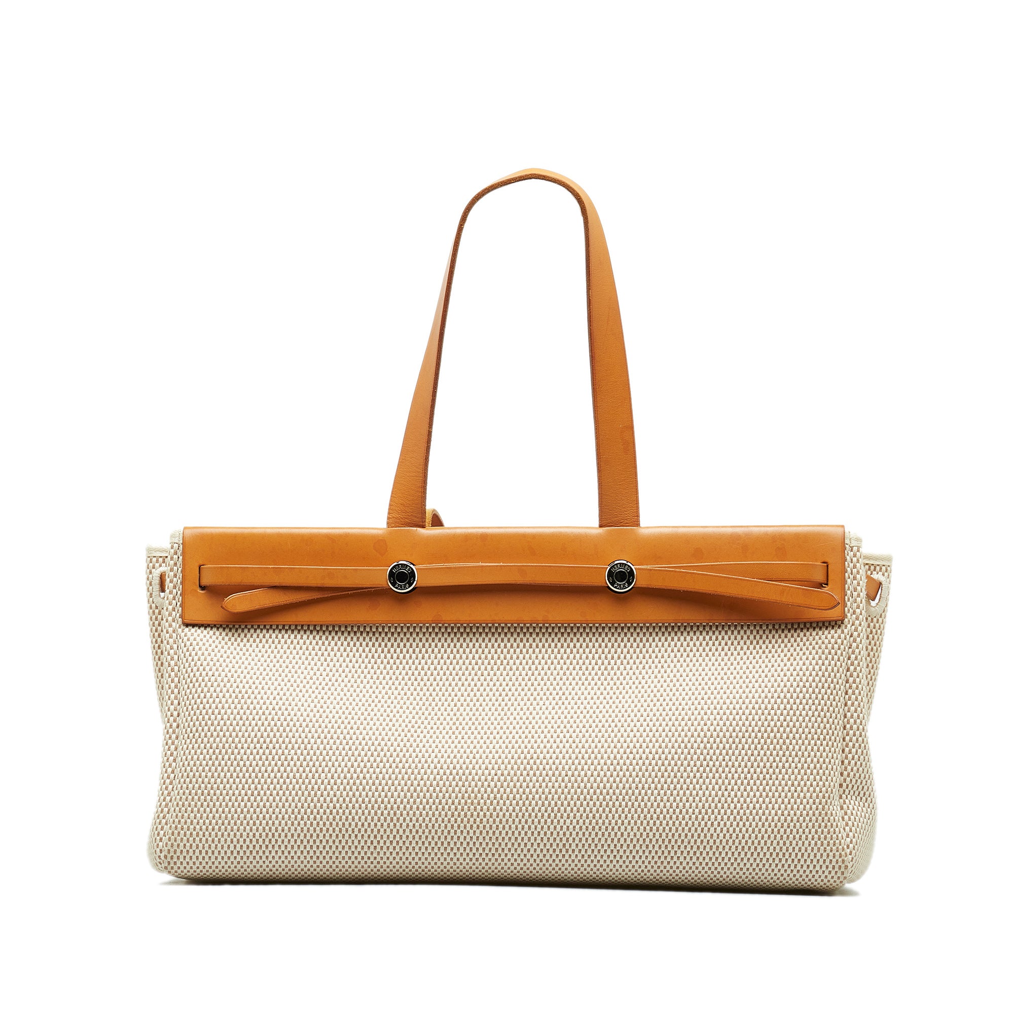 Herbag Cabas Toile and Leather PM