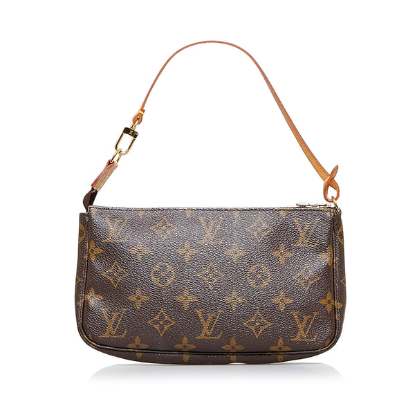 RvceShops Revival, Brown Louis Vuitton Monogram Pochette Accessoires  Baguette