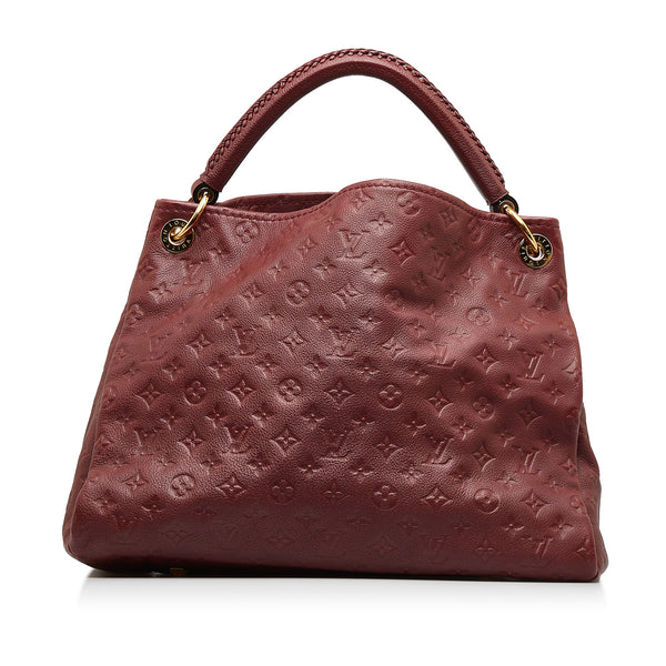 Red Louis Vuitton Monogram Empreinte Artsy MM Hobo Bag