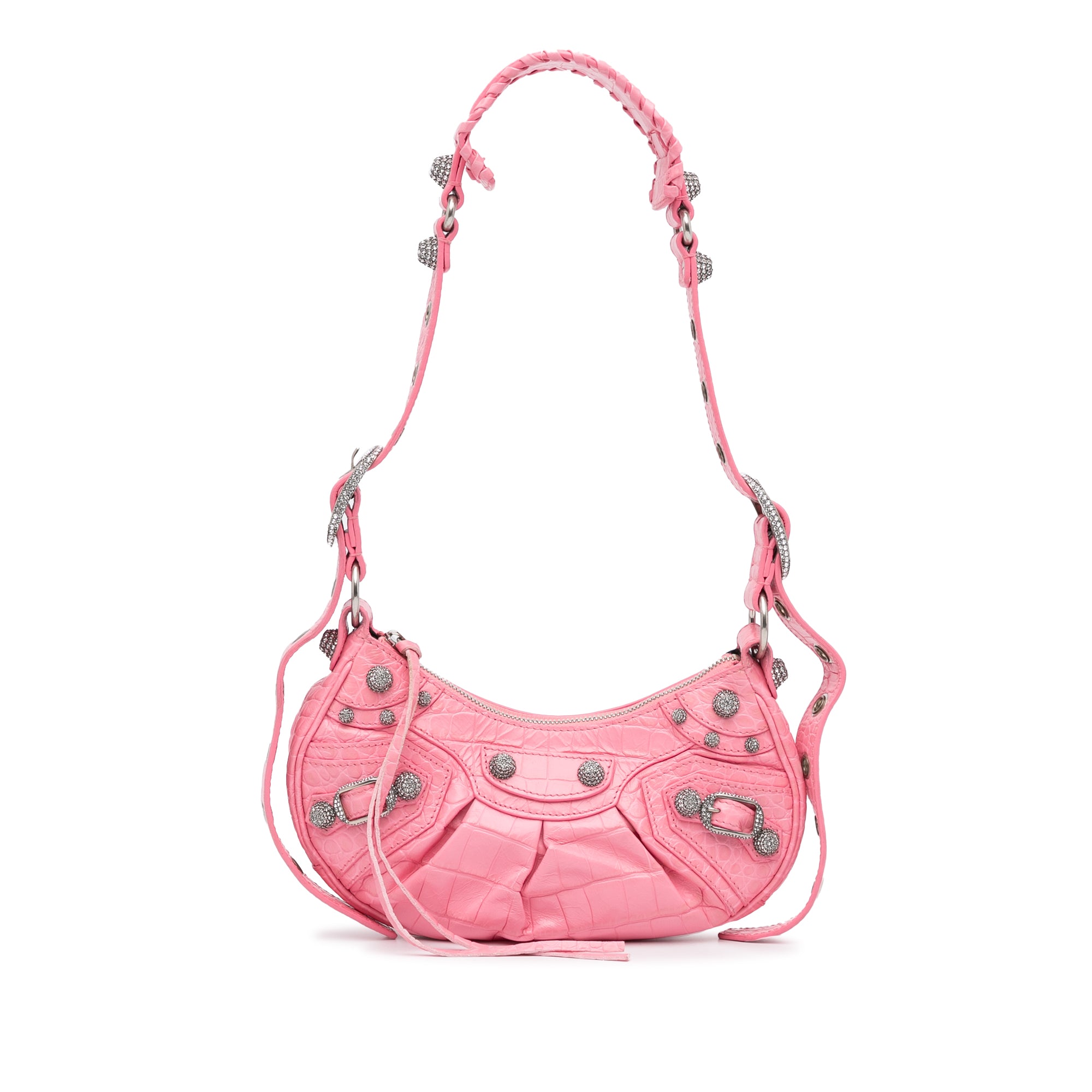 Prada Pre-owned Crystal-embellished Handbag - Pink