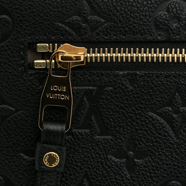 Radiant Louis Vuitton Monogram Empreinte Pochette Metis Satchel