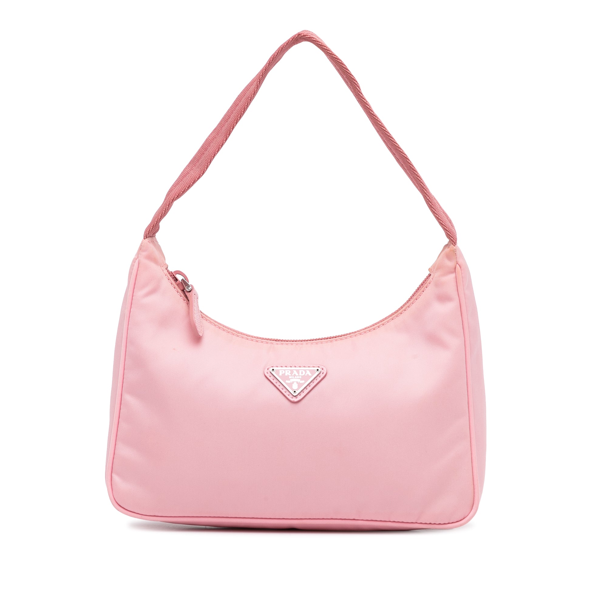 Prada: Pink Mini Re-Edition Bag