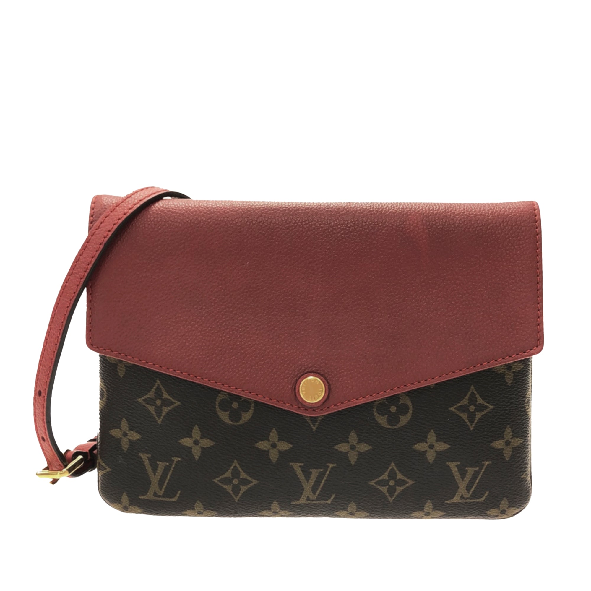 Louis Vuitton Twice Crossbody Brown Canvas/Leather for sale online