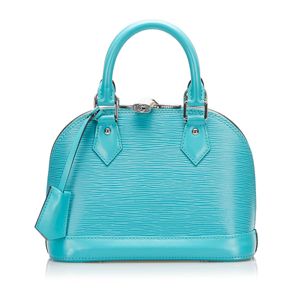 Louis Vuitton Alma Handbag Epi Leather BB Blue