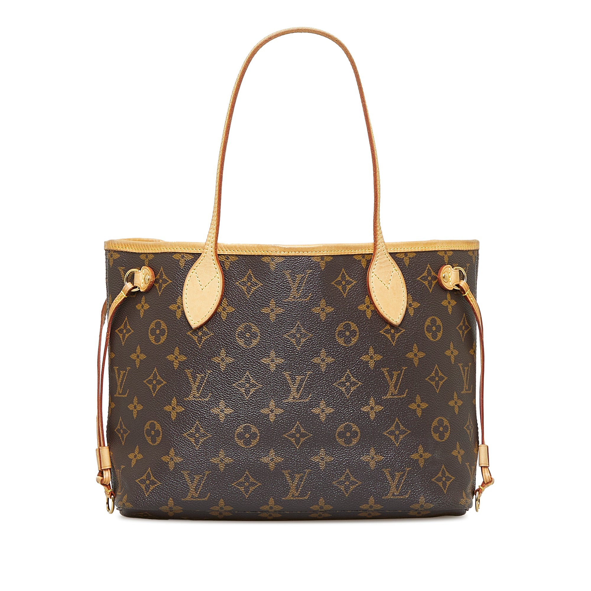 Neverfull leather tote Louis Vuitton Brown in Leather - 37865966