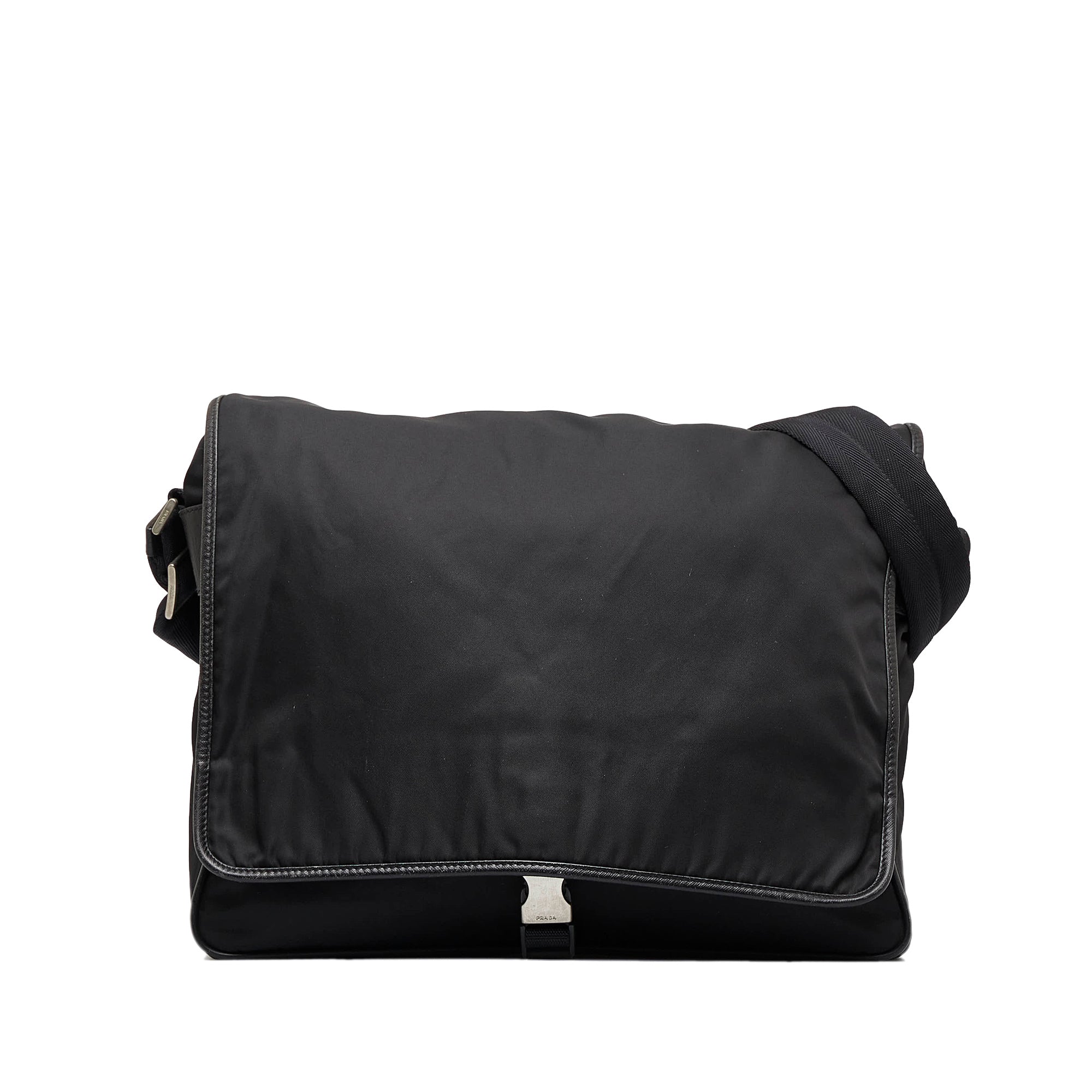Prada Viaggio Flat Messenger Bag - Black Crossbody Bags, Handbags