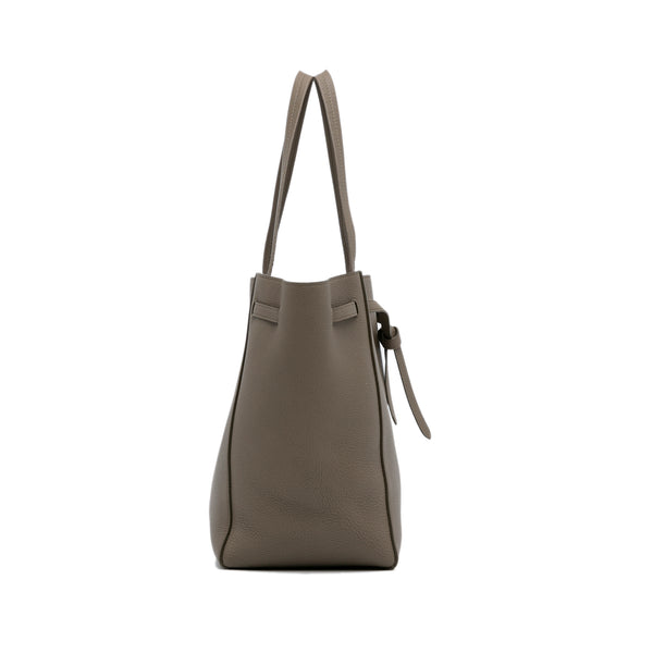 CELINE Soft Grained Calfskin Medium Belt Cabas Phantom Taupe