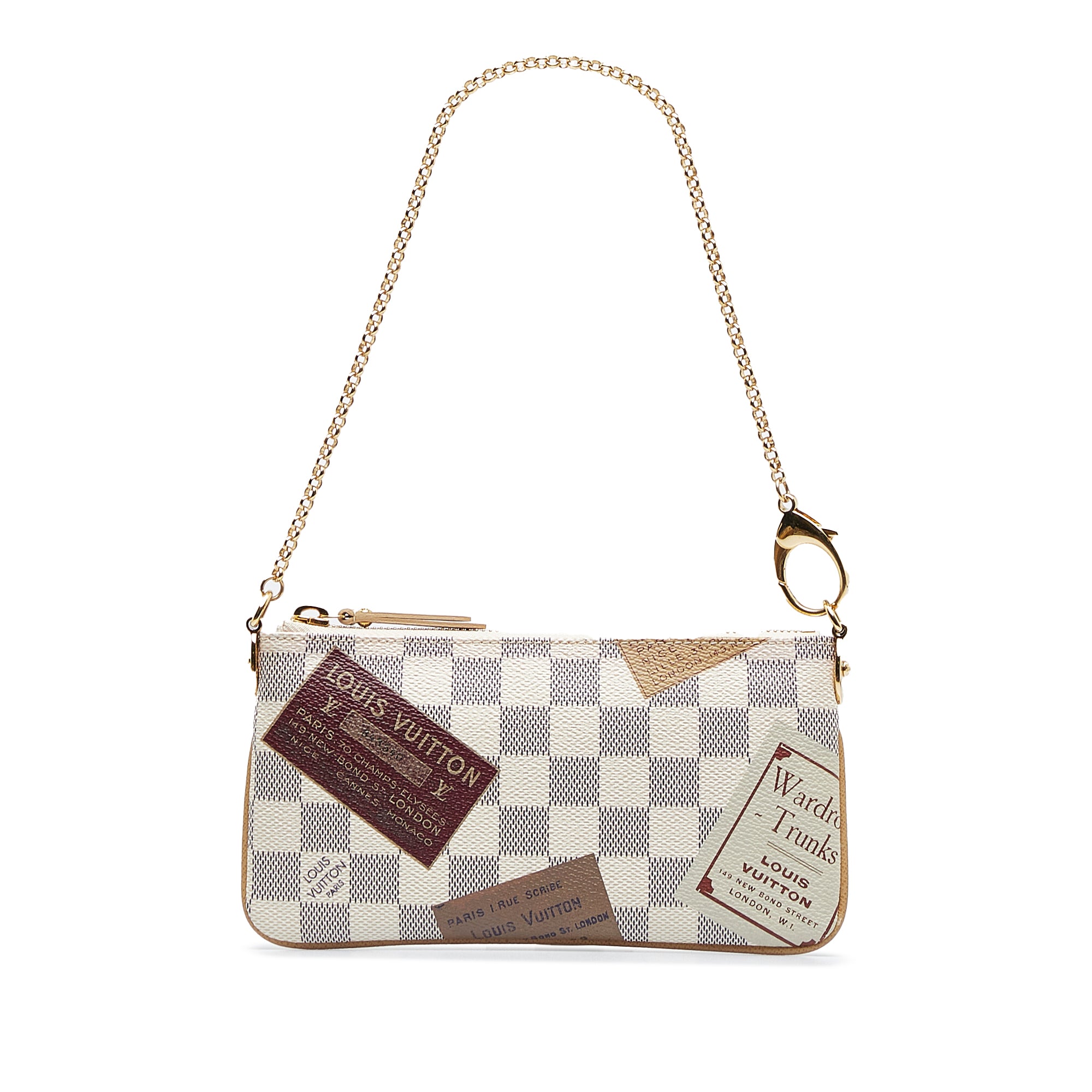 Louis Vuitton - Authenticated Speedy Time Trunk Handbag - Cloth White for Women, Good Condition