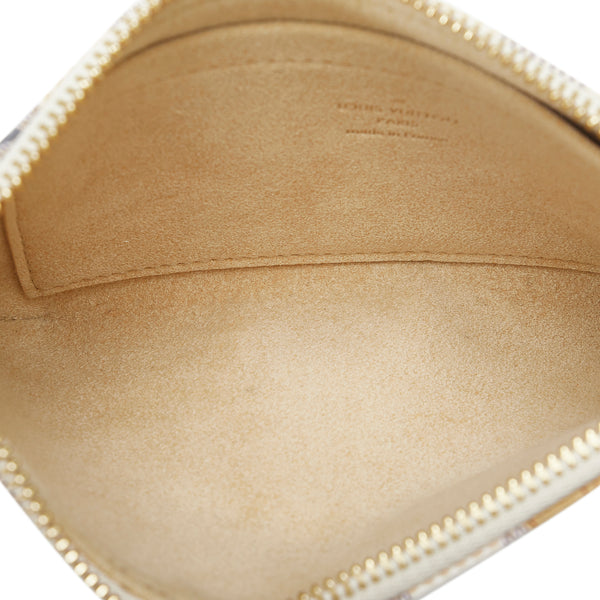 Louis Vuitton Damier Azur Milla Trunks Labels MM Pochette Bag For