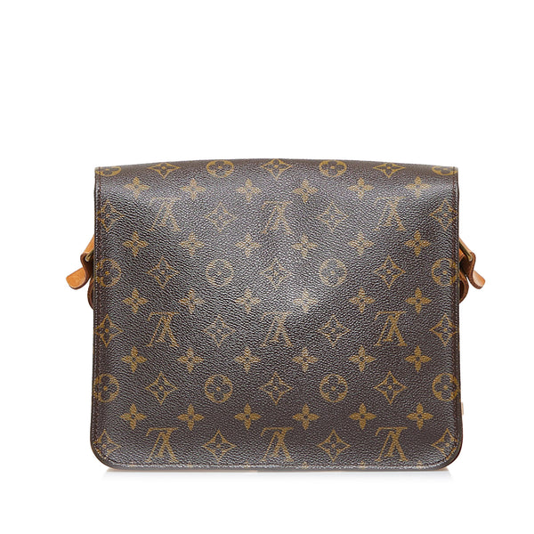 Louis Vuitton Cartouchiere Canvas Shoulder Bag (pre-owned) in Gray