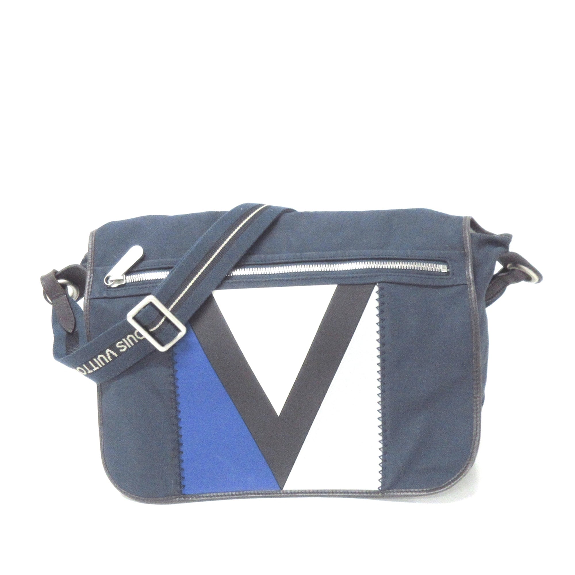 Louis Vuitton Navy Blue Canvas LV Cup Artimon Bag