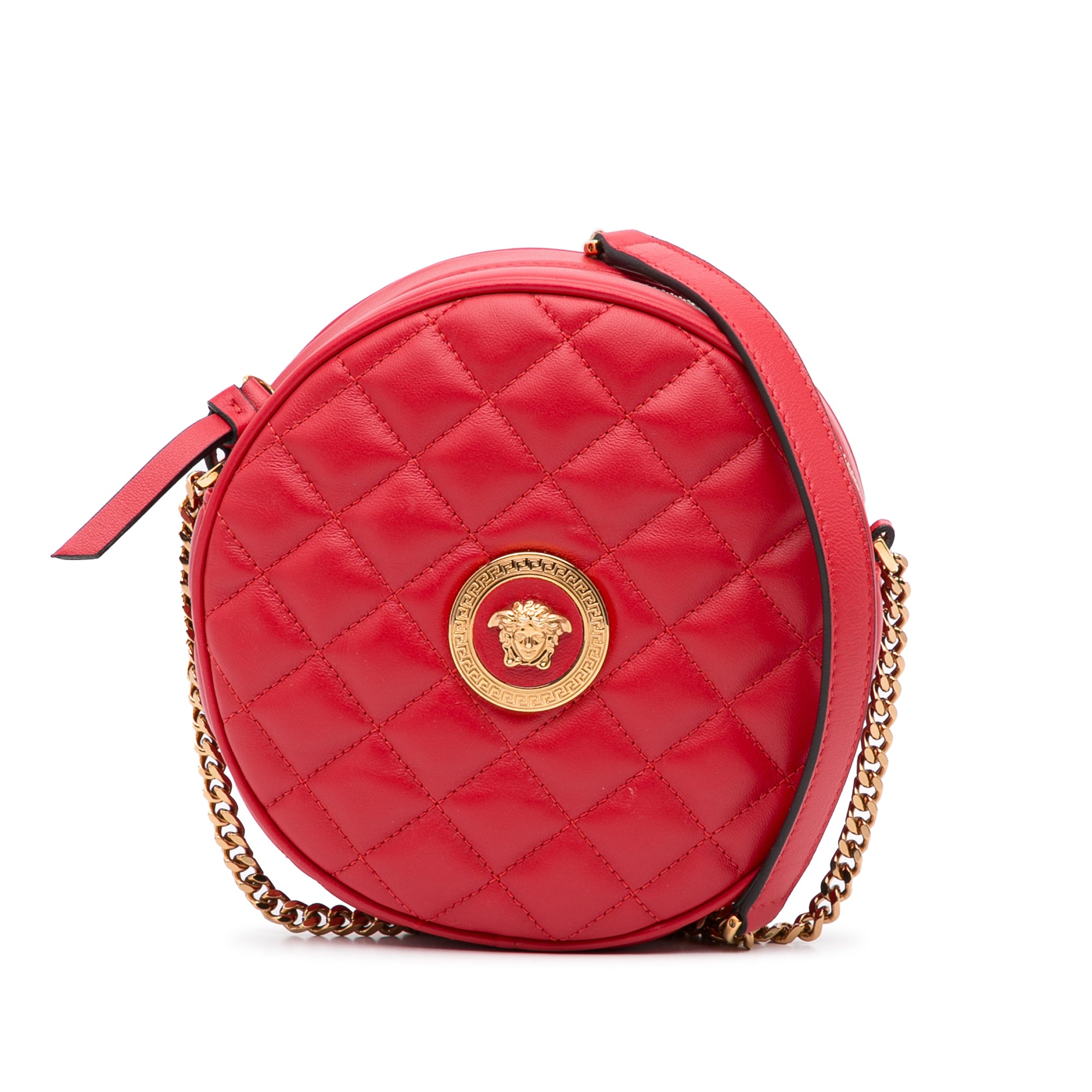 Red Quilted Crossbody Bag