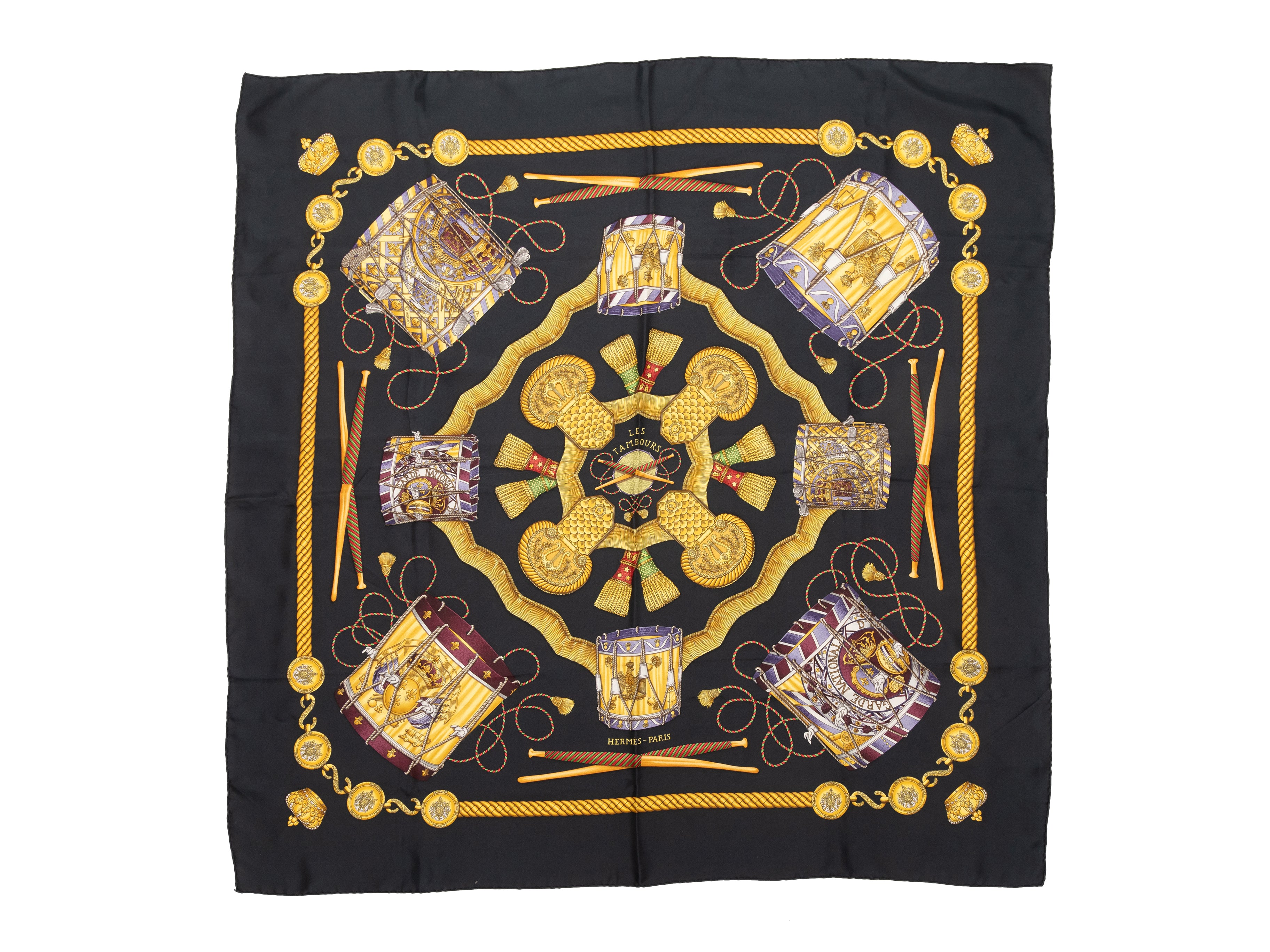 Louis Vuitton Silk Twilly Scarf With Bag Motif