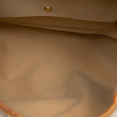 Cream & Multicolor Louis Vuitton Damier Azur Galleria GM Bag