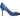 Blue Manolo Blahnik Satin & Hangisi Crystal Pointed-Toe Pumps Size 37.5