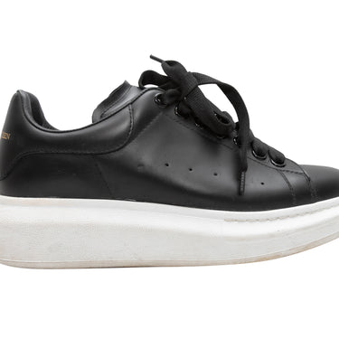 Black & White Alexander McQueen Platform Sneakers Size 38 - Designer Revival