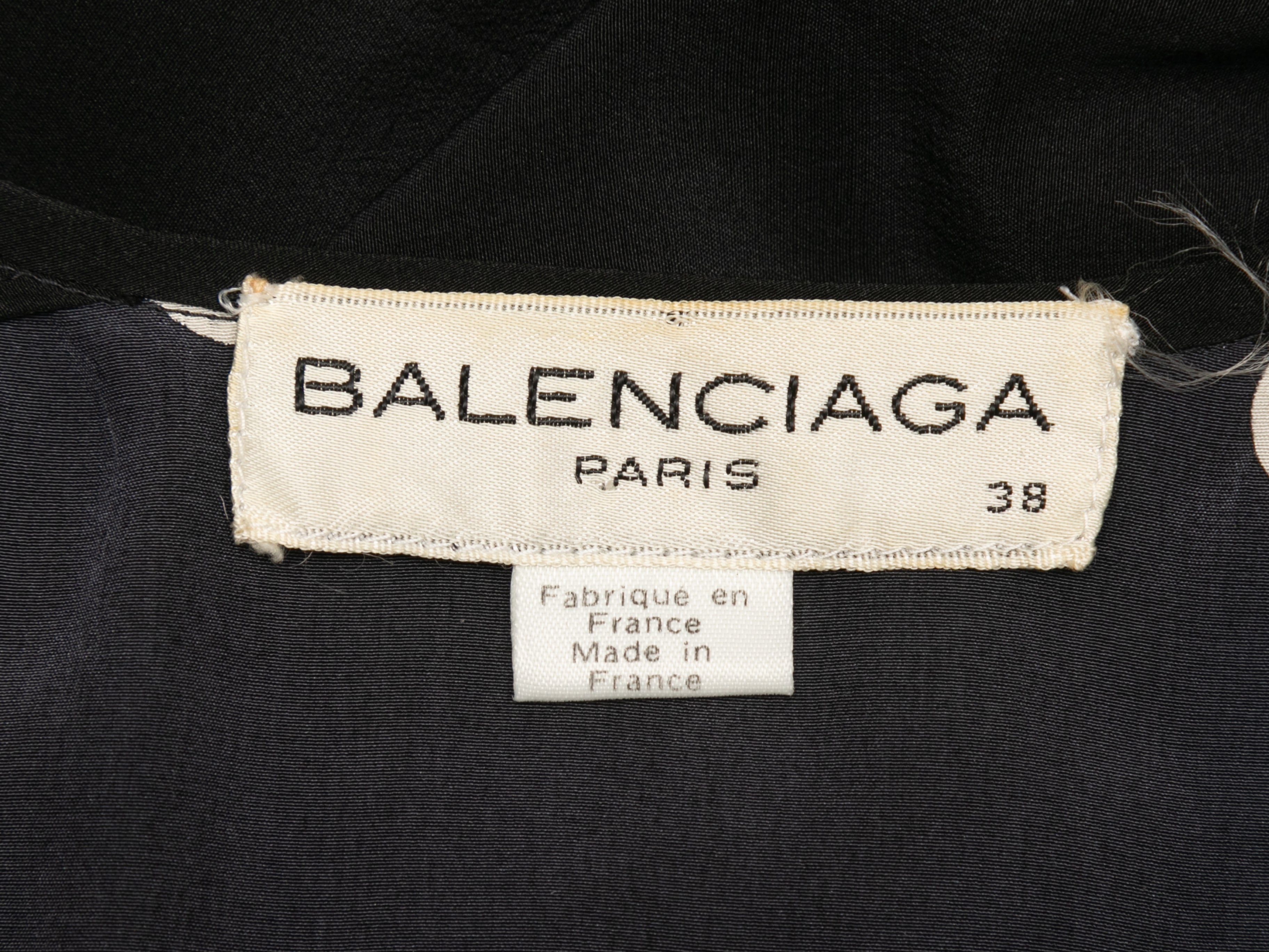 Balenciaga - Authenticated Dress - Silk White Polkadot For Woman, Very Good condition