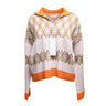 Light Pink & Orange Marni Knit Half-Zip Sweater Size EU 44 - Atelier-lumieresShops Revival
