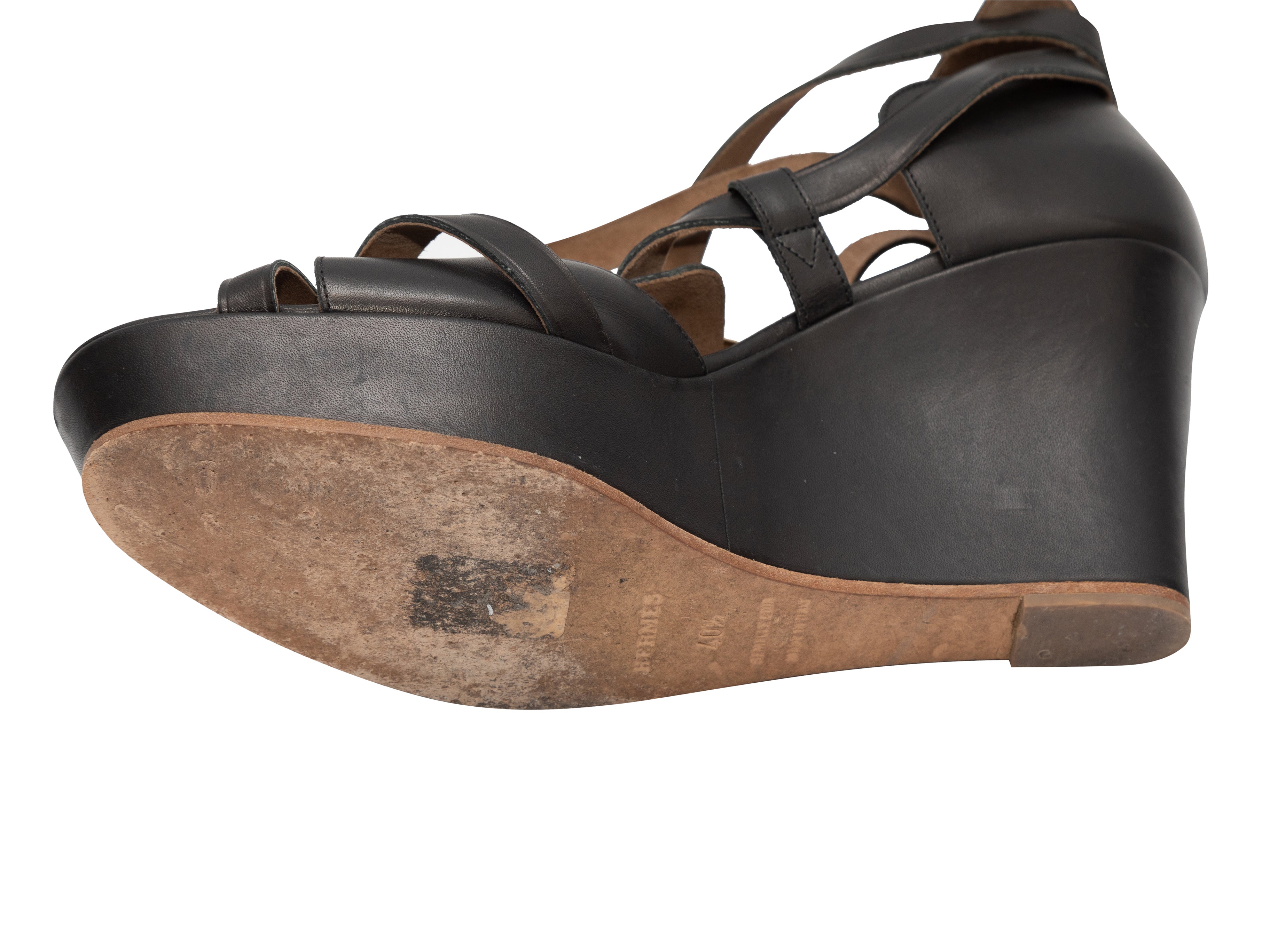 Louis Vuitton Womens Platform & Wedge Sandals, Black, 39