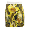 Yellow & Multicolor Roberto Cavalli Abstract Print Skirt Size IT 42 - Designer Revival