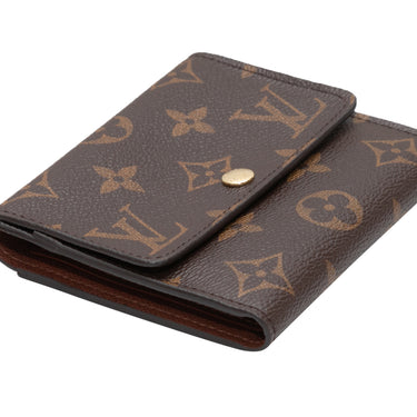 Brown Louis Vuitton Monogram Anais Compact Wallet