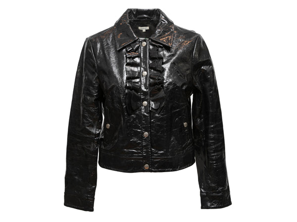 Plongé Leather Biker Jacket In Black | GUCCI® US