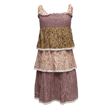 Multicolor Zimmermann Tiered Paisley Print Mini Dress Size US 8
