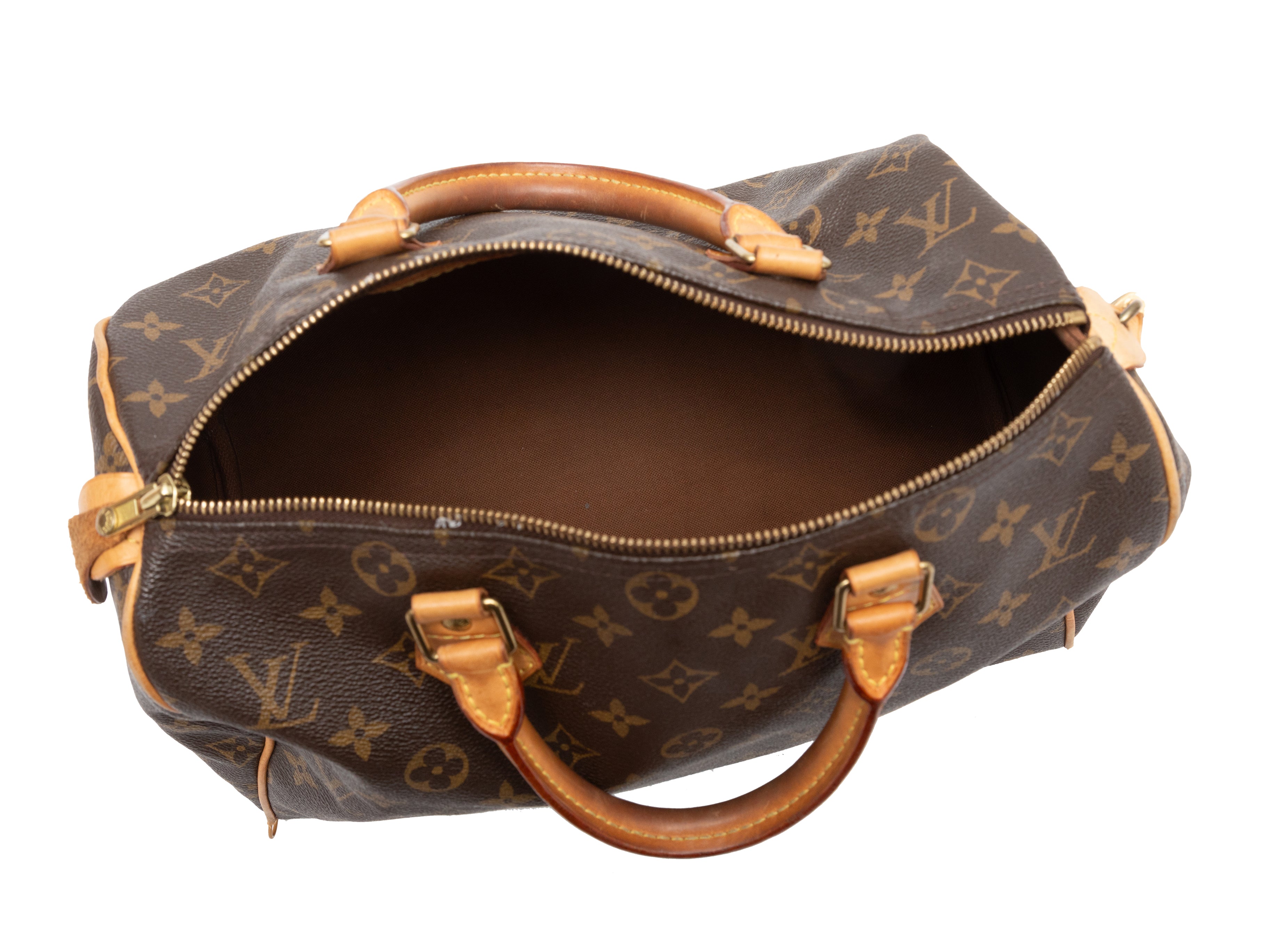 Brown Louis Vuitton 2008 Monogram Speedy 25 Bag – Designer Revival