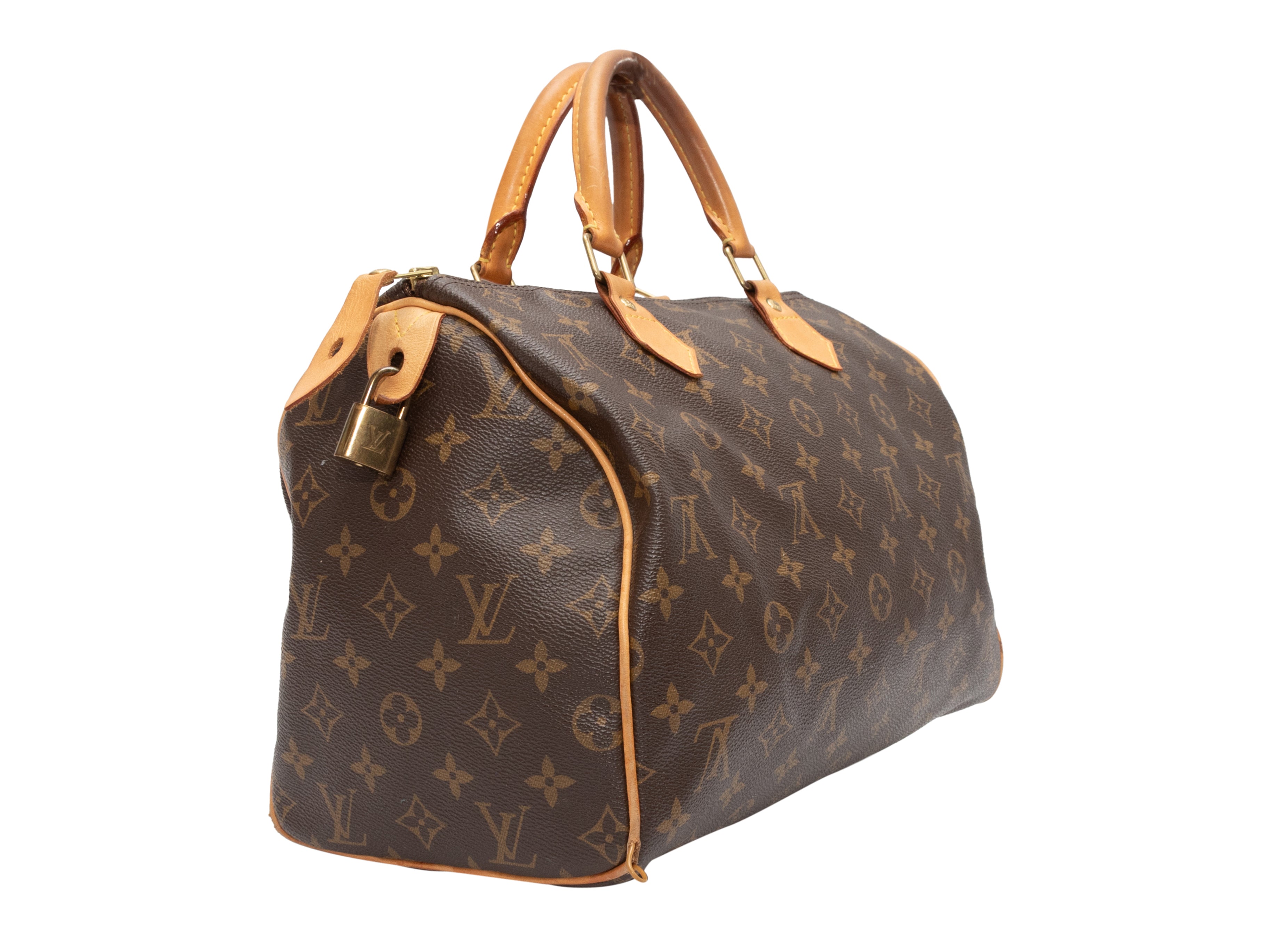 Brown Louis Vuitton 2008 Monogram Speedy 25 Bag – Designer Revival