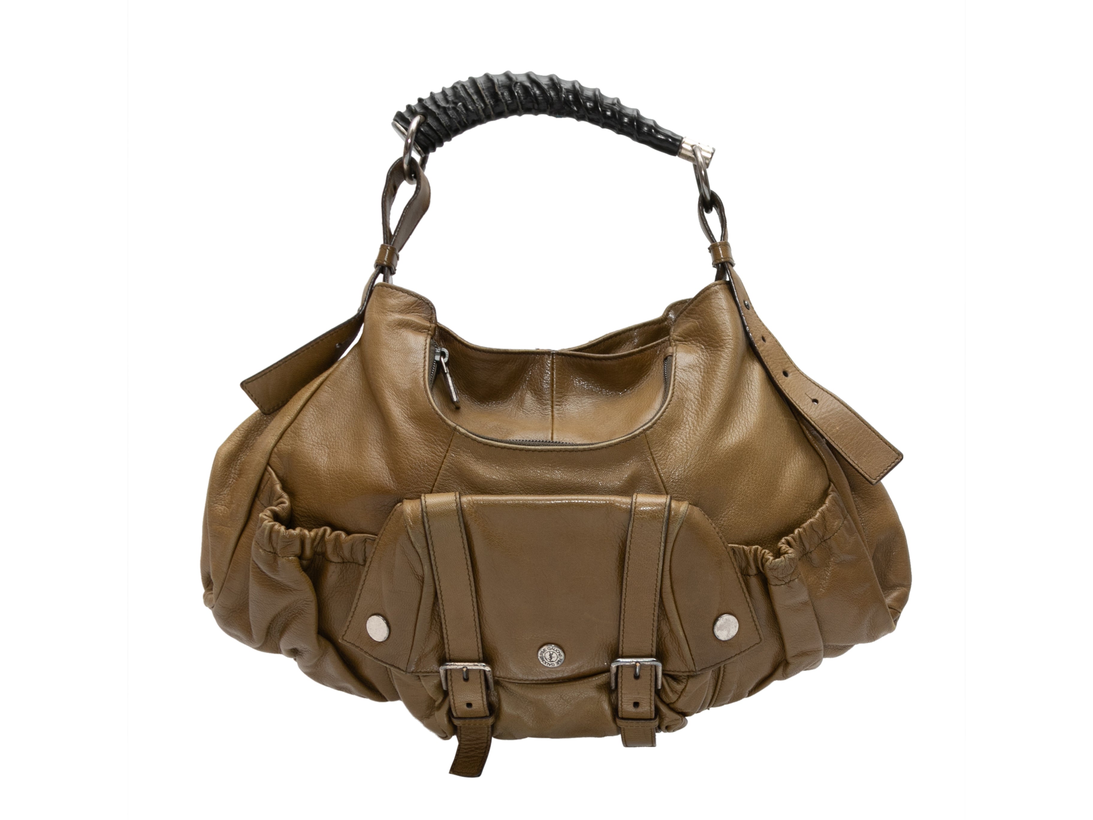 Pre-owned Mombasa Leather Crossbody Bag In Brown