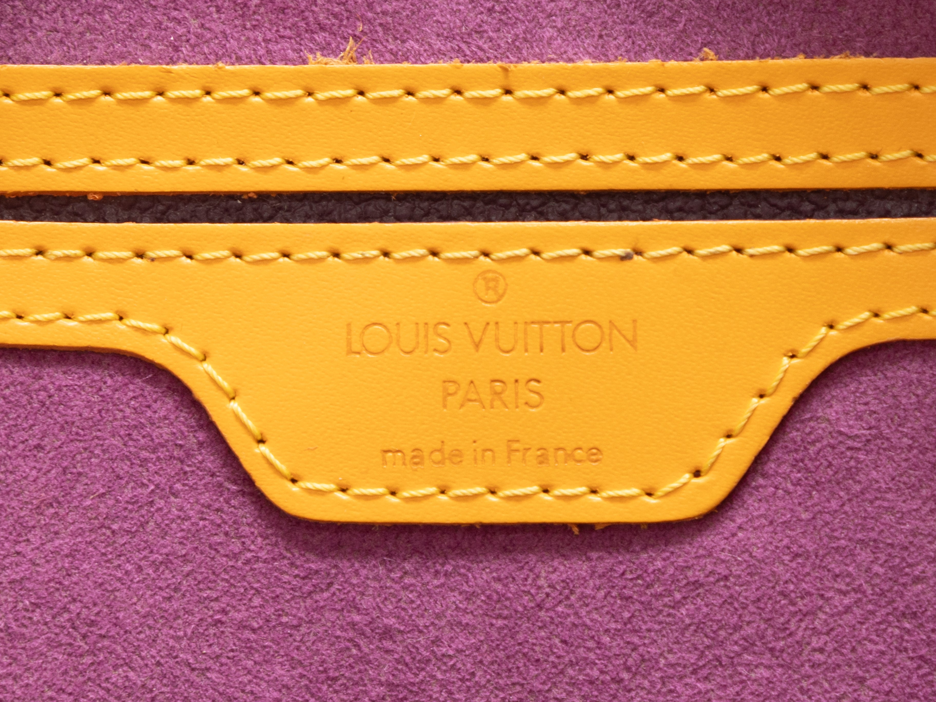 Louis Vuitton Yellow Epi Leather Castillian Mabillon Backpack